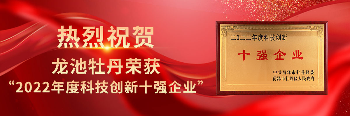 喜報！龍池牡丹榮獲2022年度科技創新十強企業！